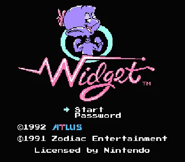 Widget (USA) screen shot title